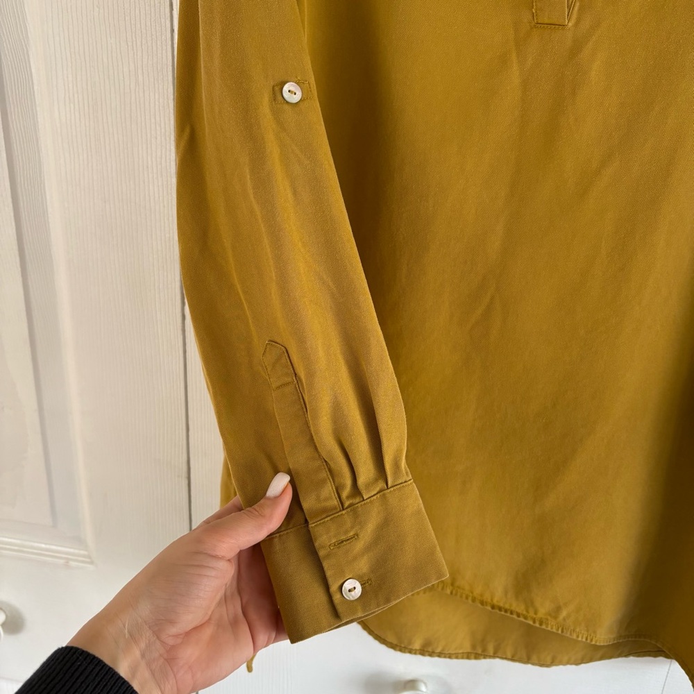 Soft Surroundings Split-Neck Tunic in Mustard Yel… - image 2